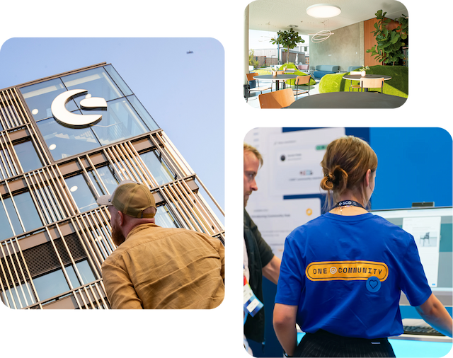 Handy, das ein Newsletter-Abonnement anzeigt, mit Konfetti und einem Benachrichtigungssymbol mit "+1". Der Text darüber lautet: "Über 25.000 Nutzer haben bereits abonniert!" Unterhalb des Telefons ist eine lächelnde Frau zu sehen.